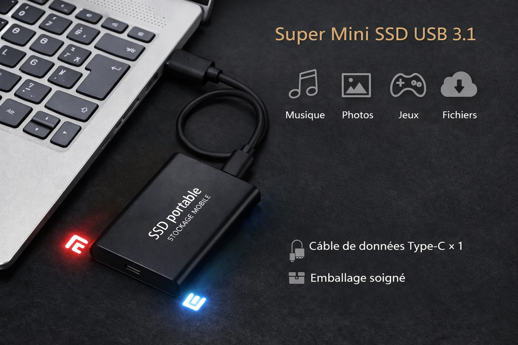 Disque dur 1 To, "Compact"