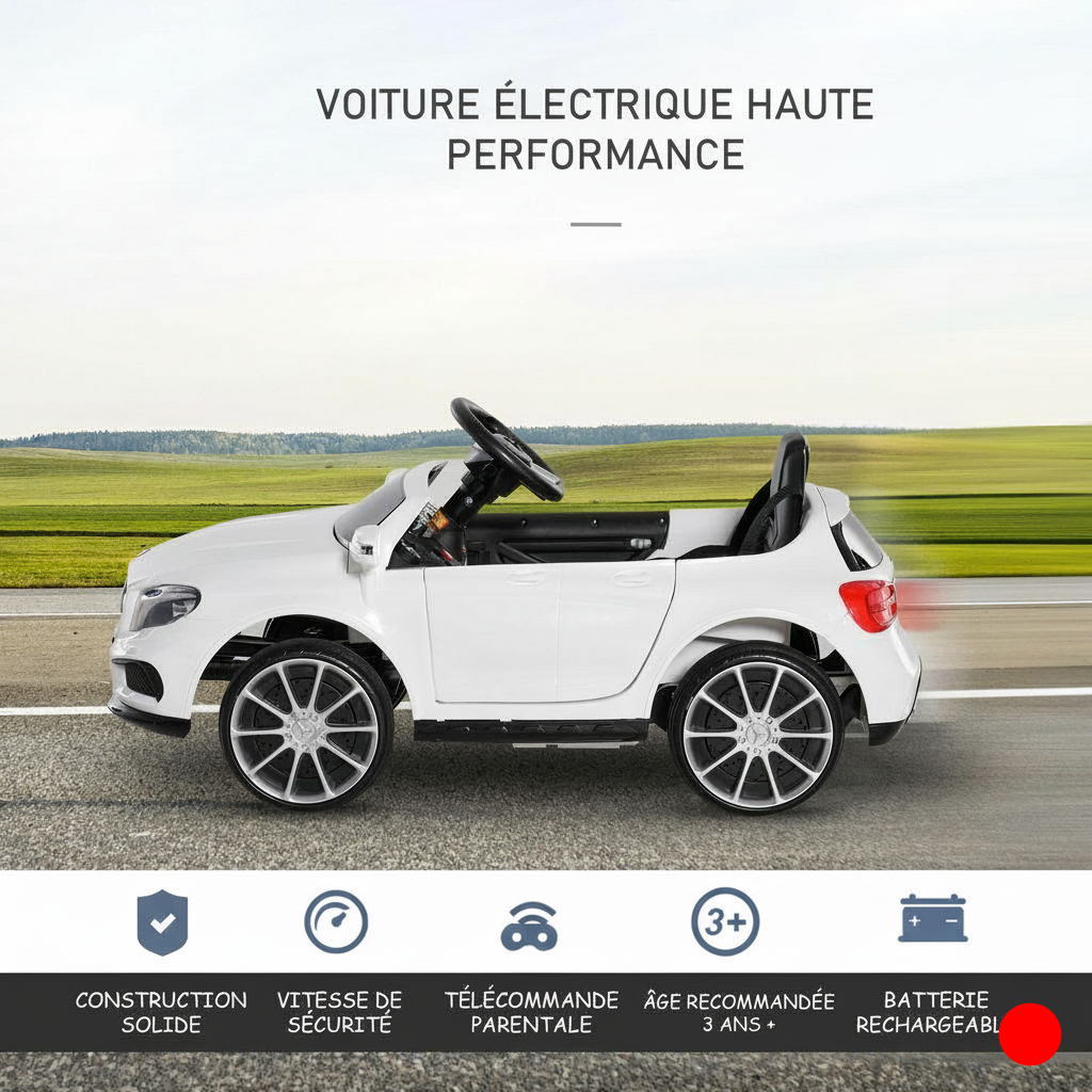 Véhicule électrique enfant, modèle "coupé"